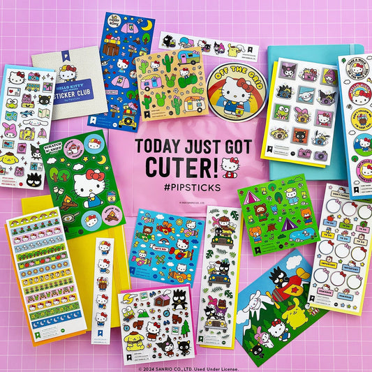 Camping cuties Hello Kitty and Friends Sticker Pack
