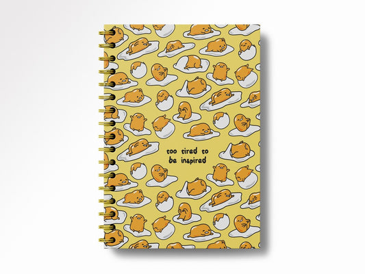 Gudetama Too Tired Spiral Notebook