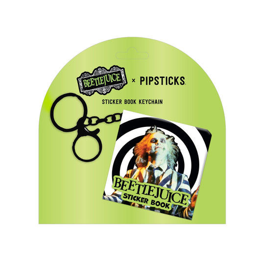 Beetlejuice Mini Sticker Book Keychain