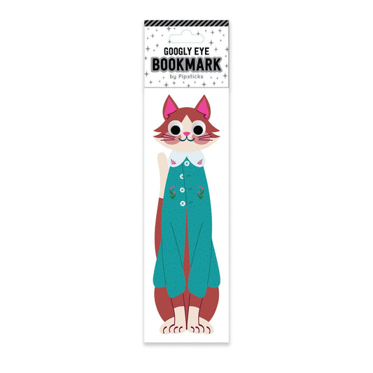 Purrfectly Poised Googly Eye Bookmark