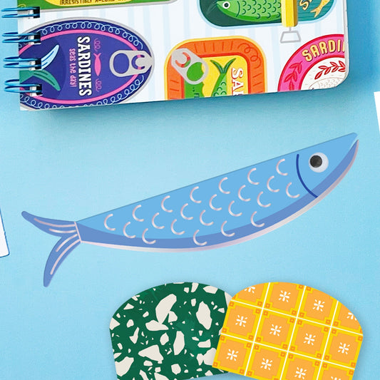 Side-Eye Sardine Googly Eye Bookmark
