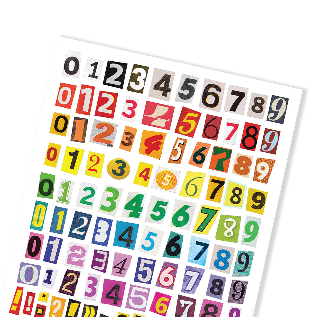 Color-Cut Counts Big Numerals