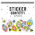 I See The Signs Sticker Confetti