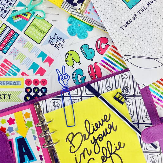 Turn The Music Up Planner Printables