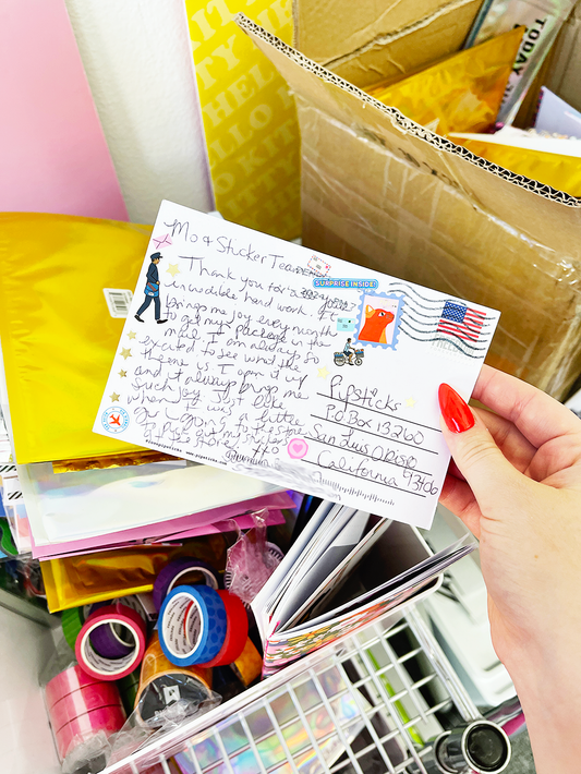 FanMail Friday: Sticker the Rainbow