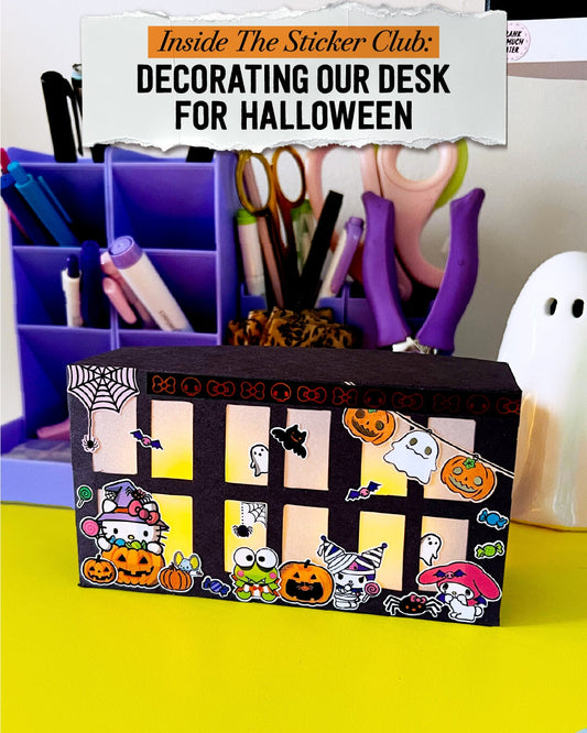 Inside the Sticker Club: Decorating our Desk for Halloween