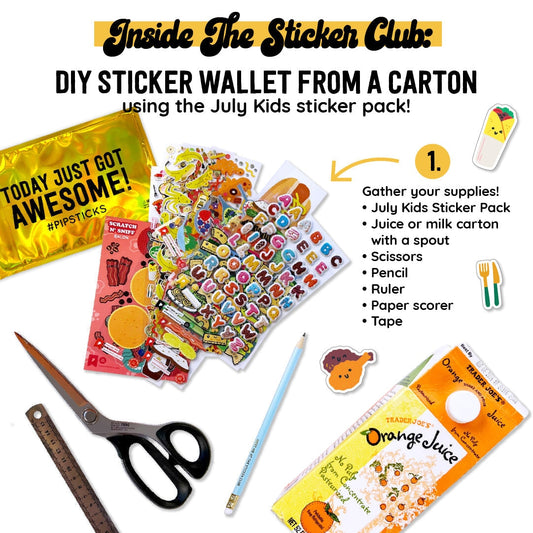Inside the Sticker Club: DIY Sticker Wallet from a Carton