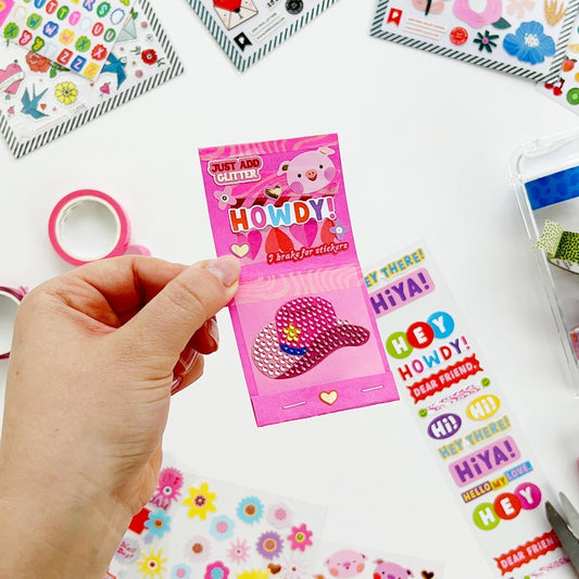Inside the sticker club: Sparkly things come in small packages!