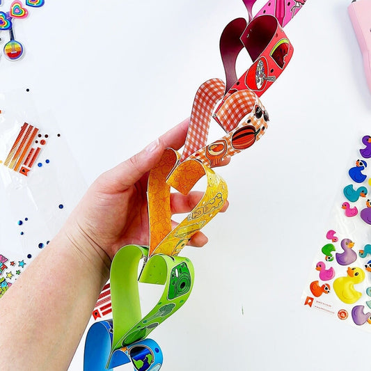 Inside the Sticker Club: Rainbow Heart Garland