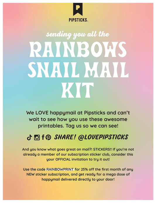 Rainbows Snail Mail Kit