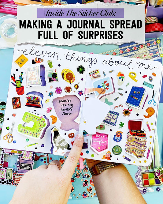 Inside the Sticker Club: Making a Journal Spread Full of Surprises