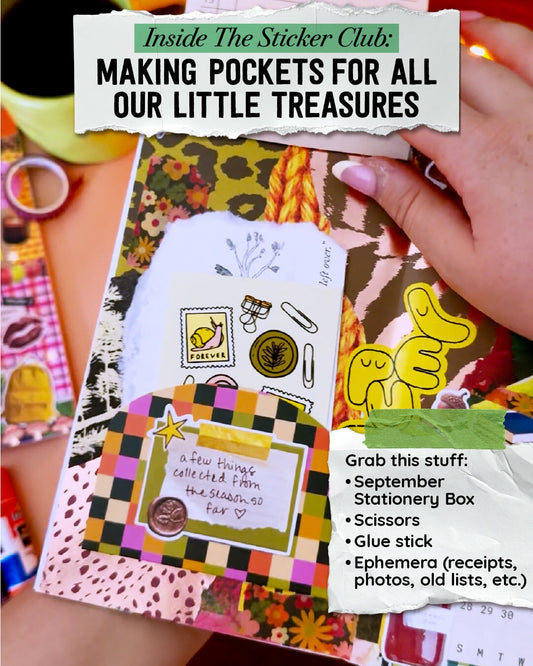 Inside the Sticker Club: Junk Journal Sticky Pockets