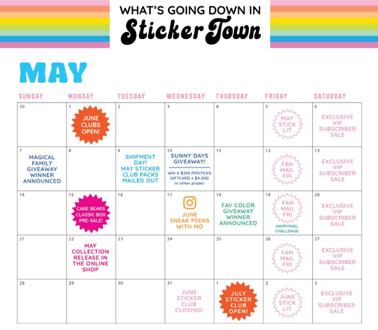 What's Going Down in Sticker Town? May 2023