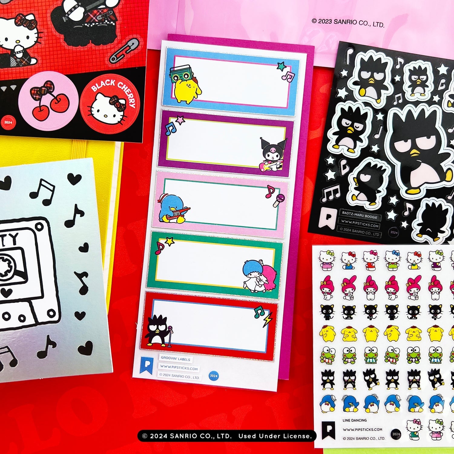 Rock On Hello Kitty and Friends Sticker Pack