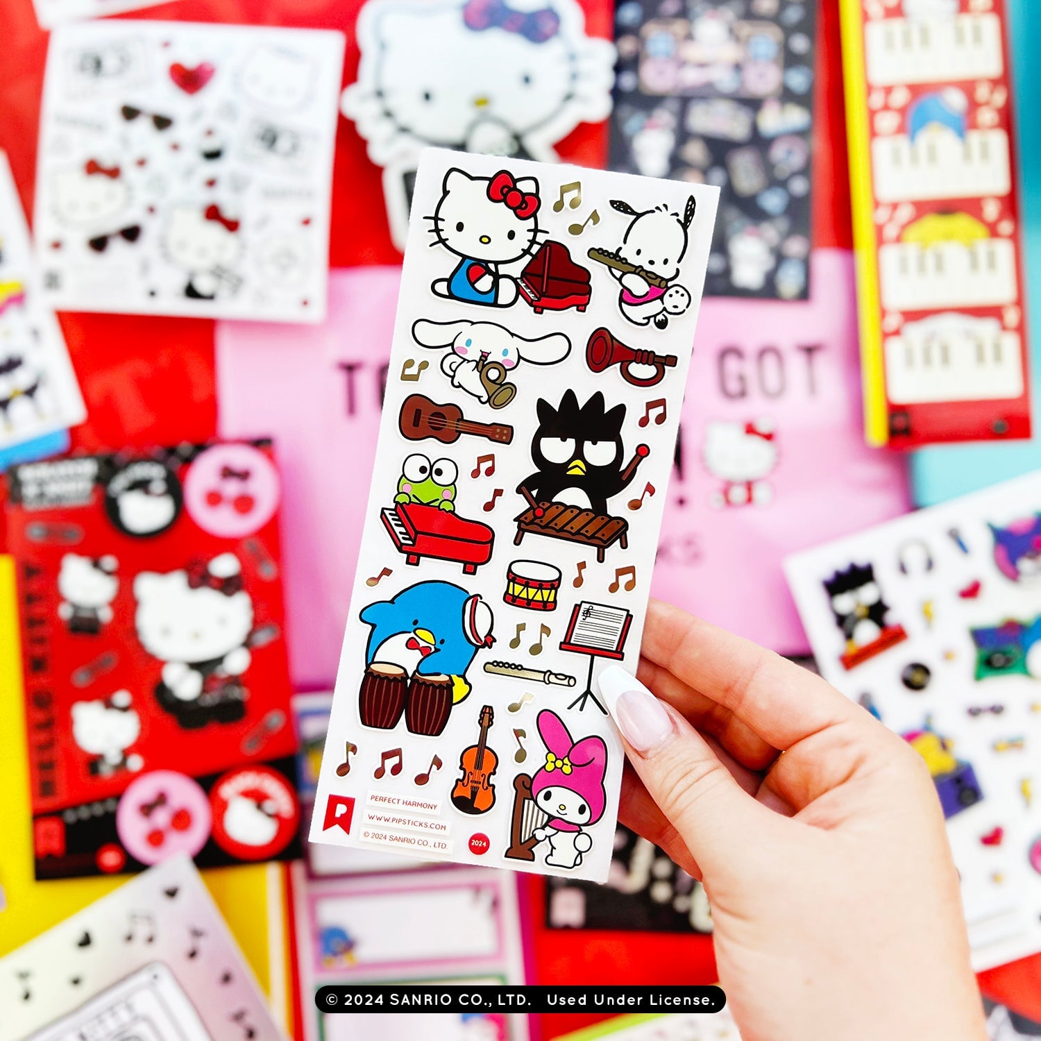 Rock On Hello Kitty and Friends Sticker Pack