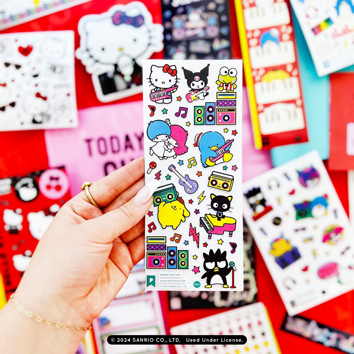 Rock On Hello Kitty and Friends Sticker Pack