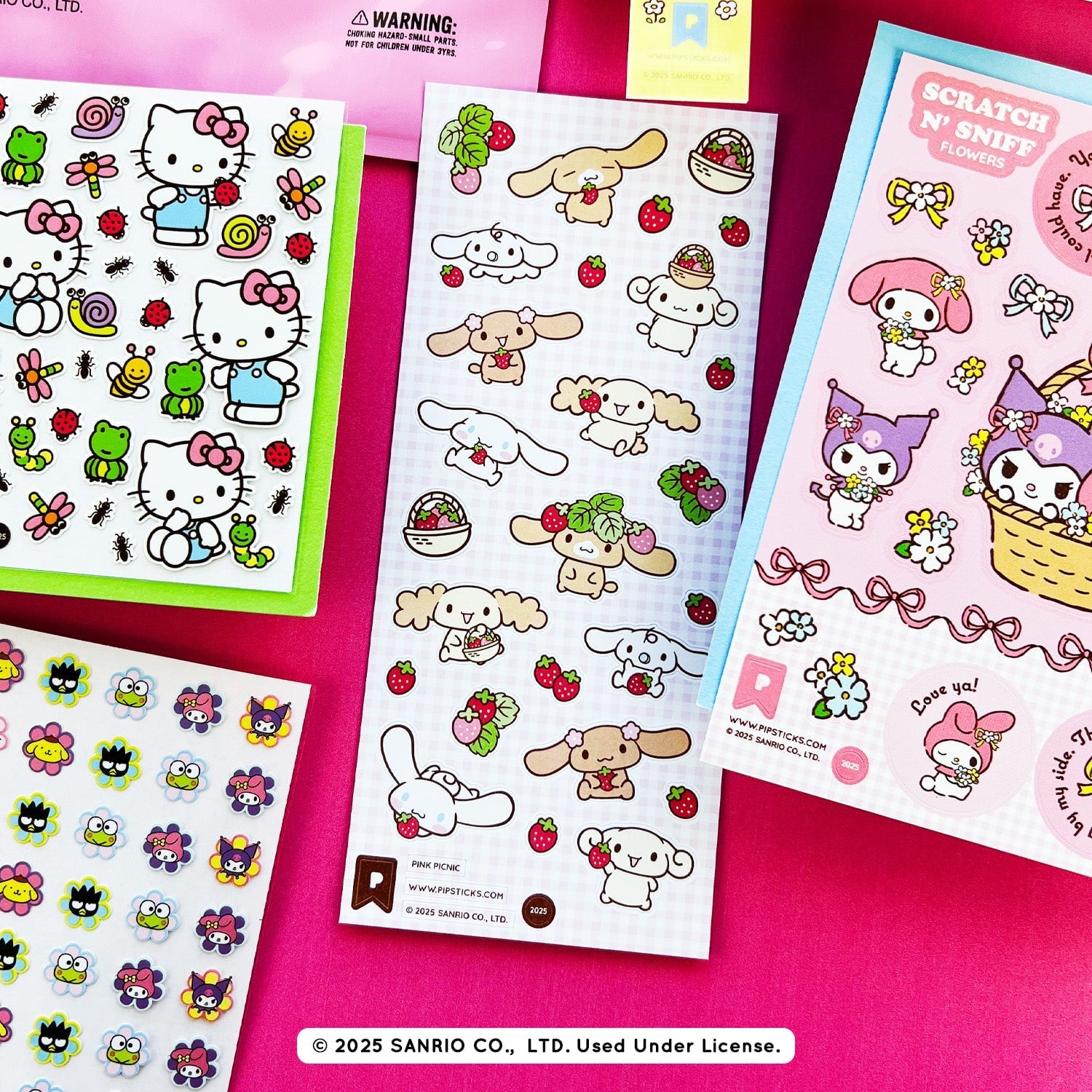 Sweet Sunny Days Hello Kitty and Friends Sticker Pack