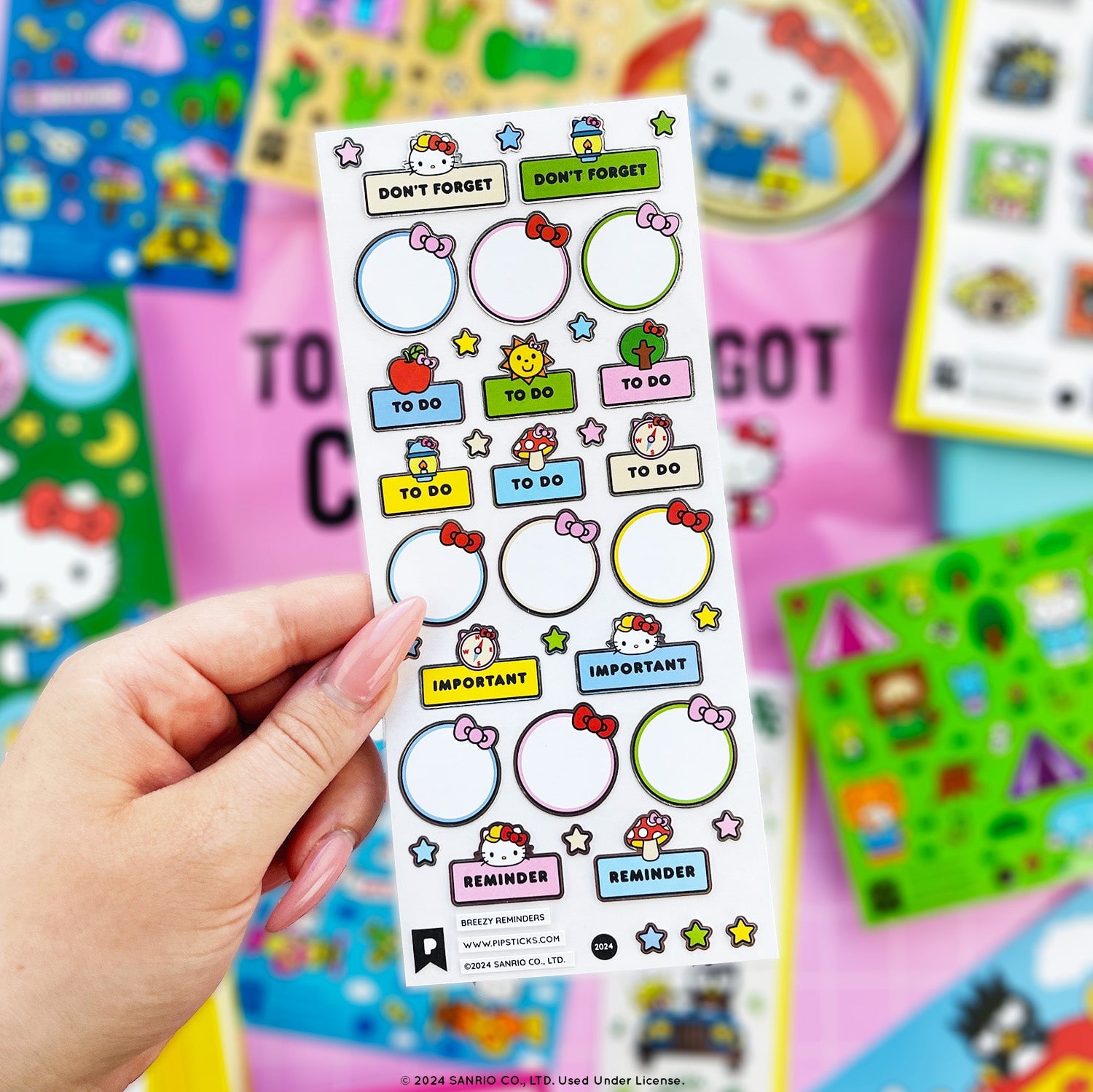Camping cuties Hello Kitty and Friends Sticker Pack