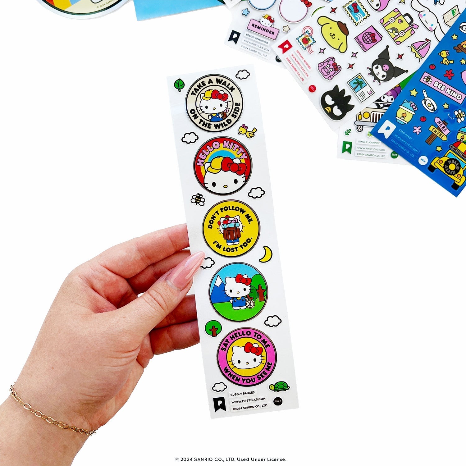 Camping cuties Hello Kitty and Friends Sticker Pack
