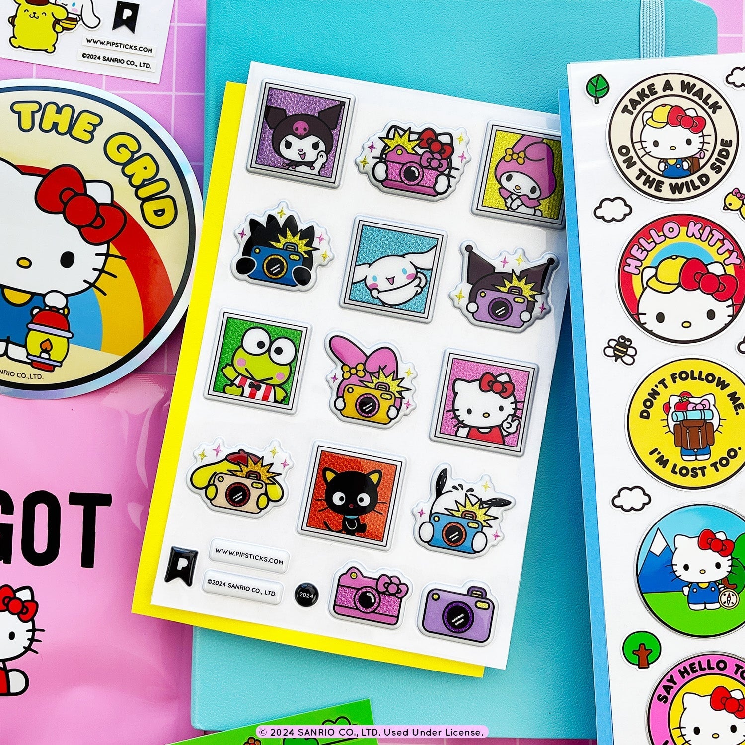 Camping cuties Hello Kitty and Friends Sticker Pack