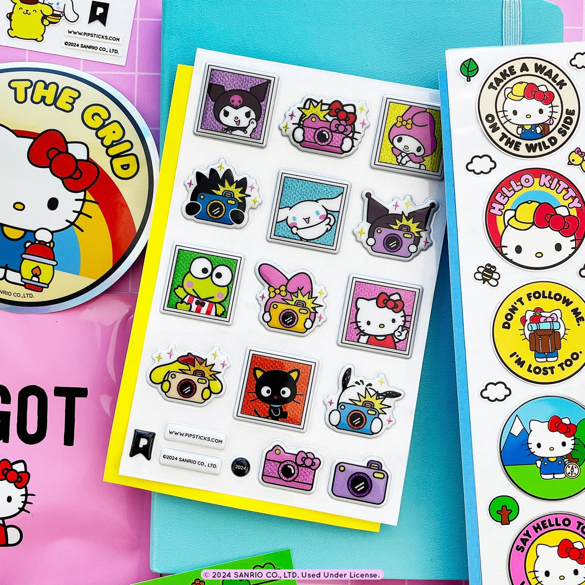 Camping cuties Hello Kitty and Friends Sticker Pack