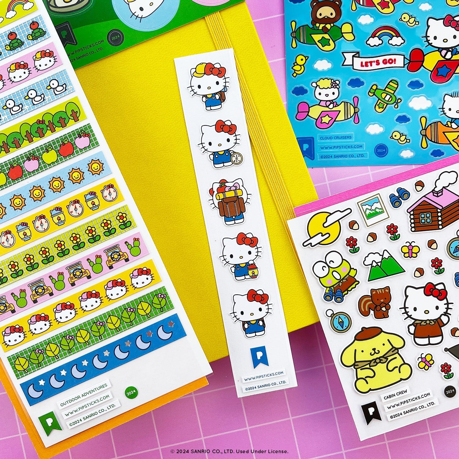 Camping cuties Hello Kitty and Friends Sticker Pack