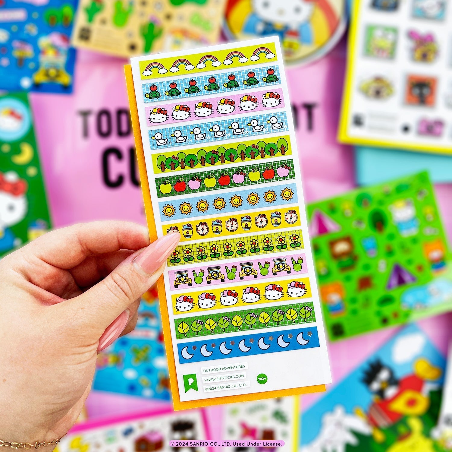Camping cuties Hello Kitty and Friends Sticker Pack