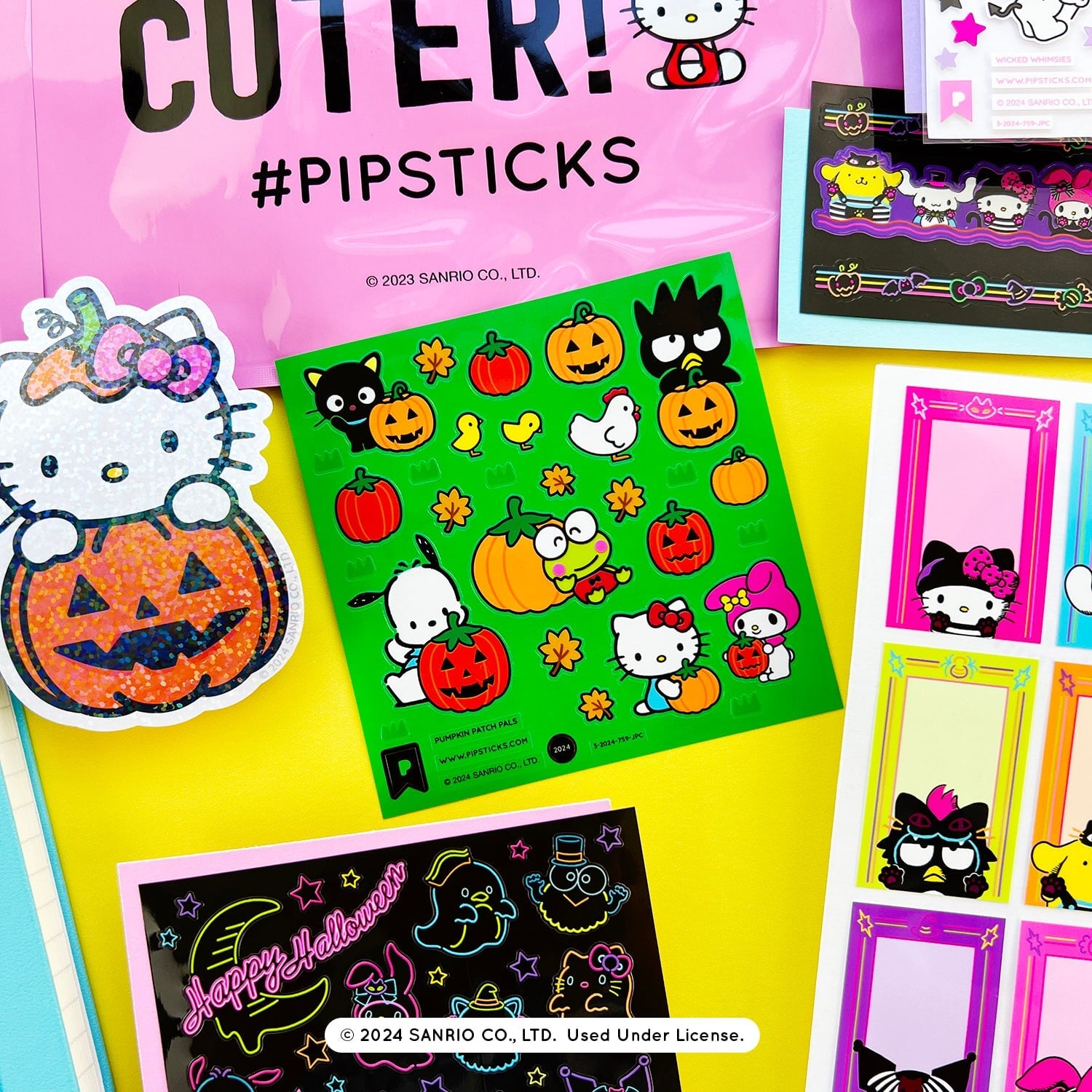 Trick Or Treat Hello Kitty and Friends Sticker Pack