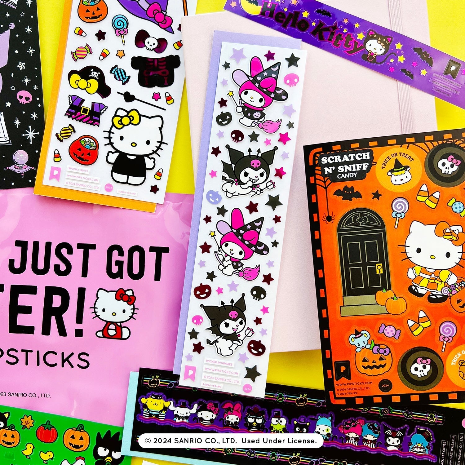 Trick Or Treat Hello Kitty and Friends Sticker Pack