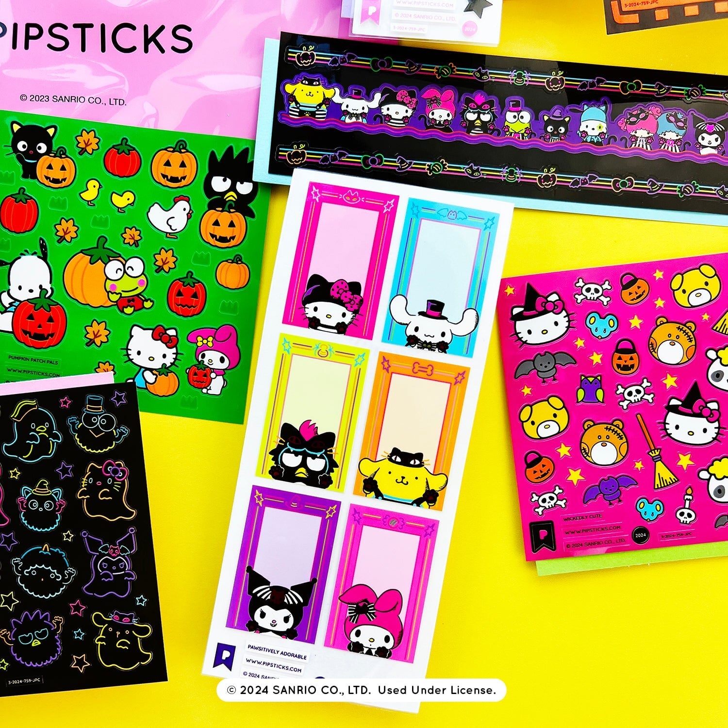 Trick Or Treat Hello Kitty and Friends Sticker Pack