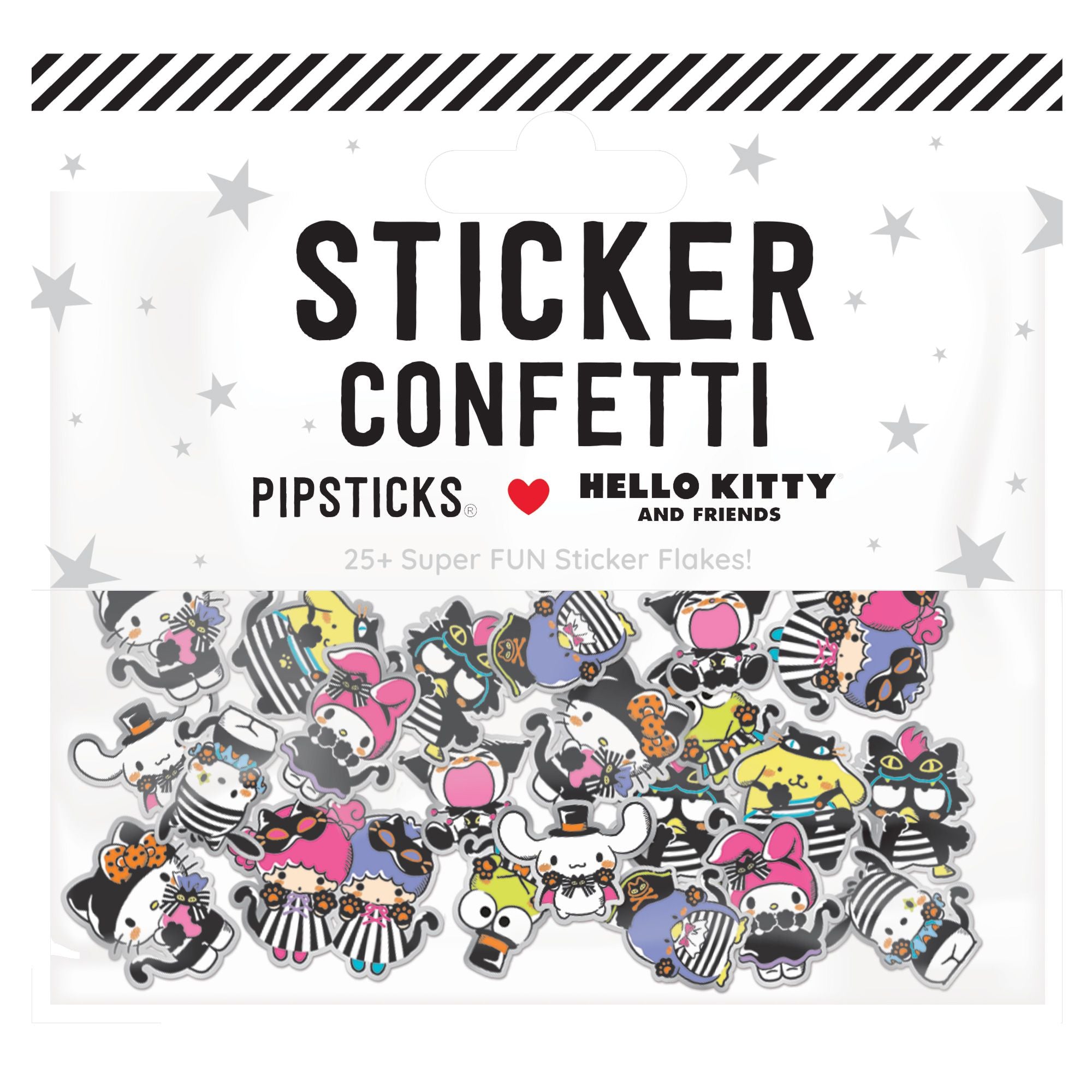 Hello Kitty And Friends Stripe A Pose Sticker Confetti