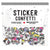 Hello Kitty And Friends Stripe A Pose Sticker Confetti