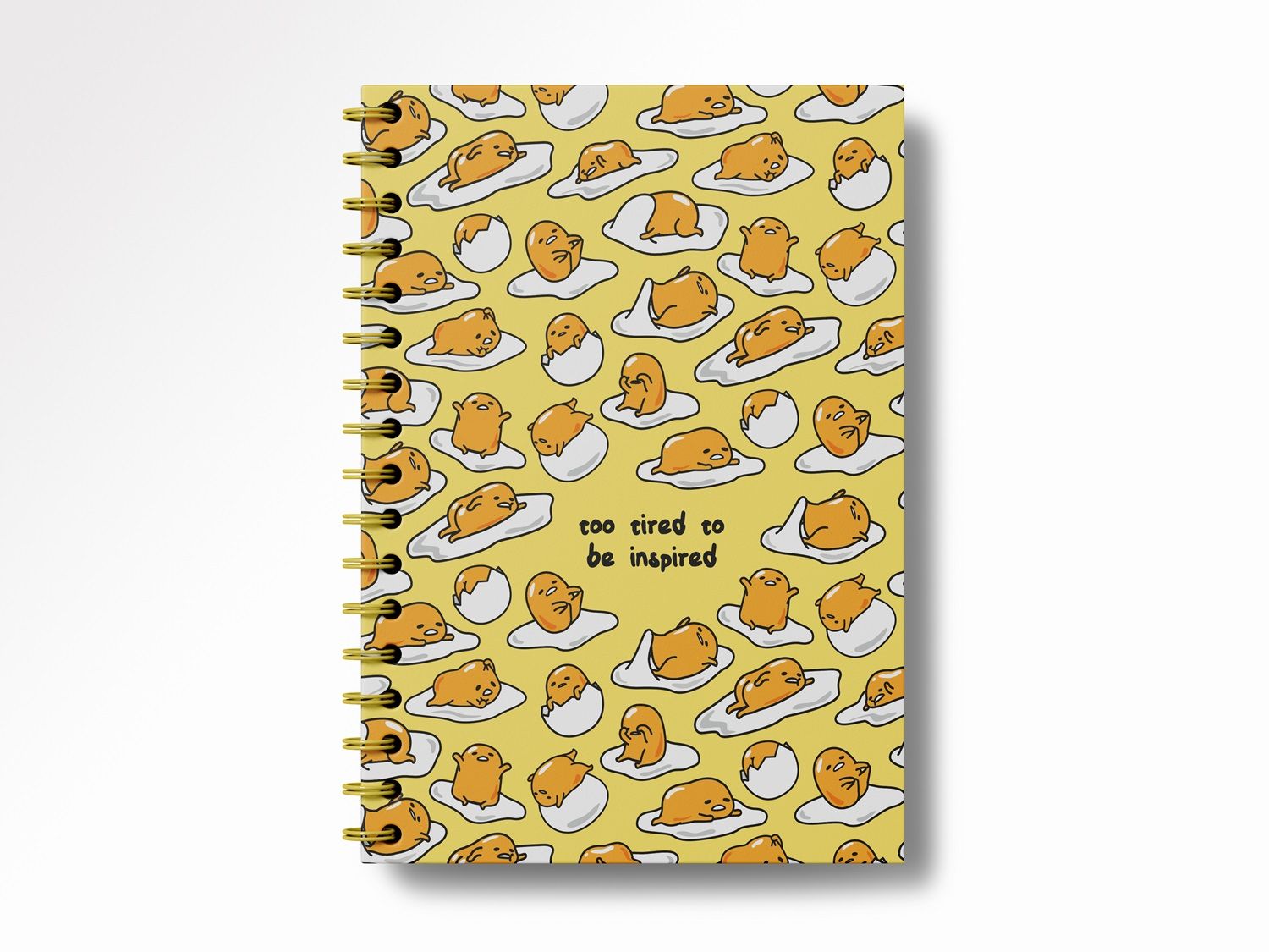Gudetama Too Tired Spiral Notebook