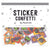 Ghostly Greetings Sticker Confetti