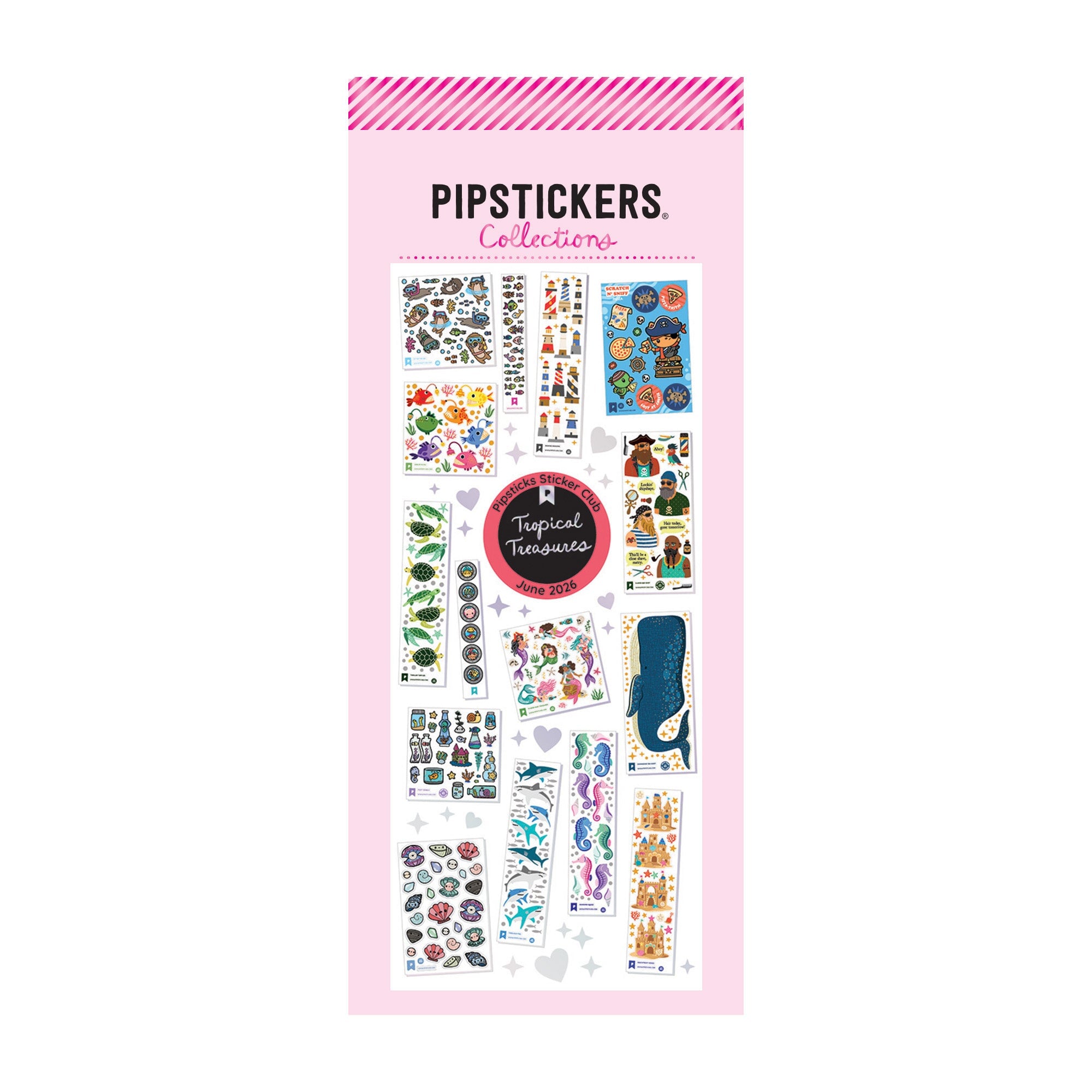June 2026 Sticker Collections: Kid Club Tropical Treasures
