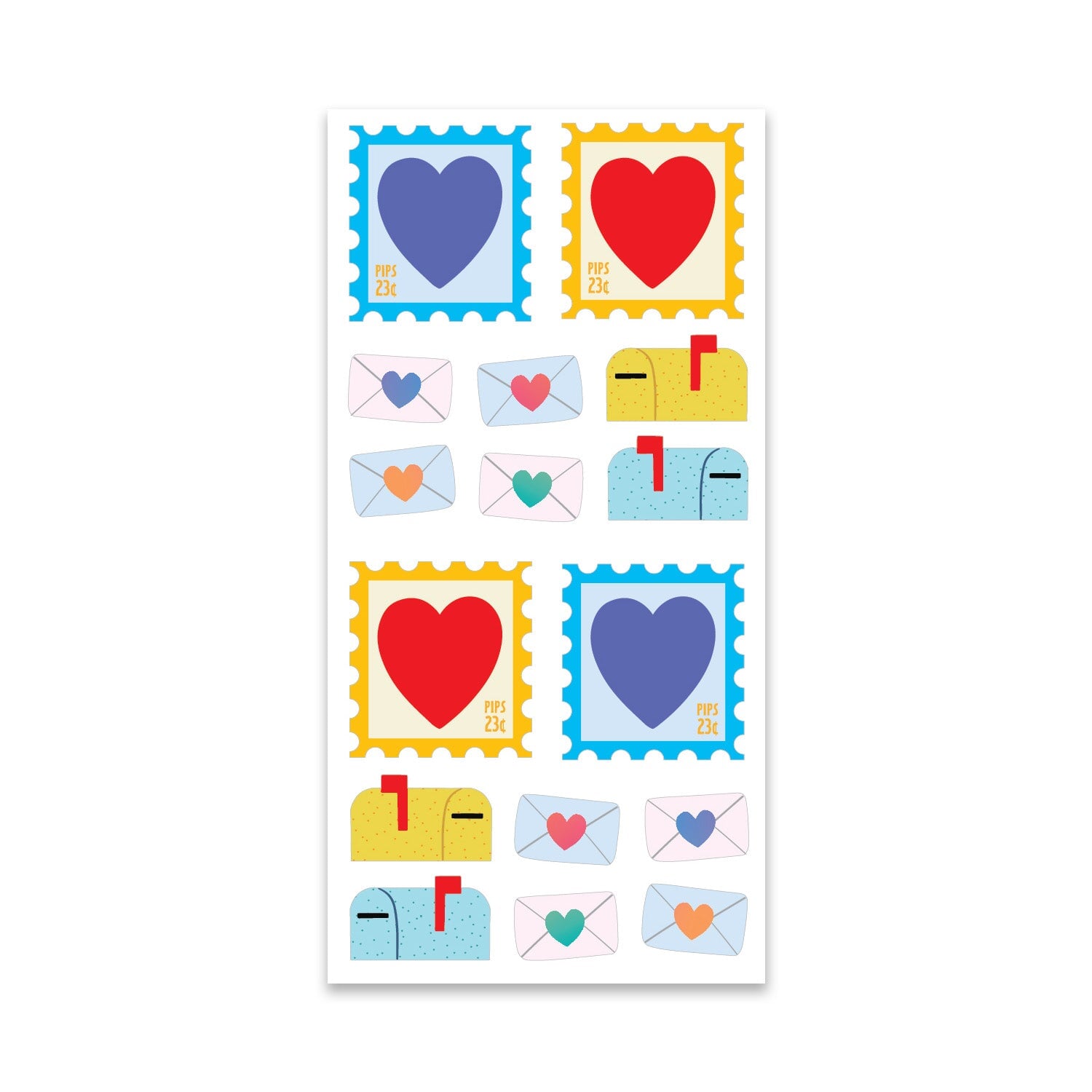 Send More Mail Stickers On The Roll Collection