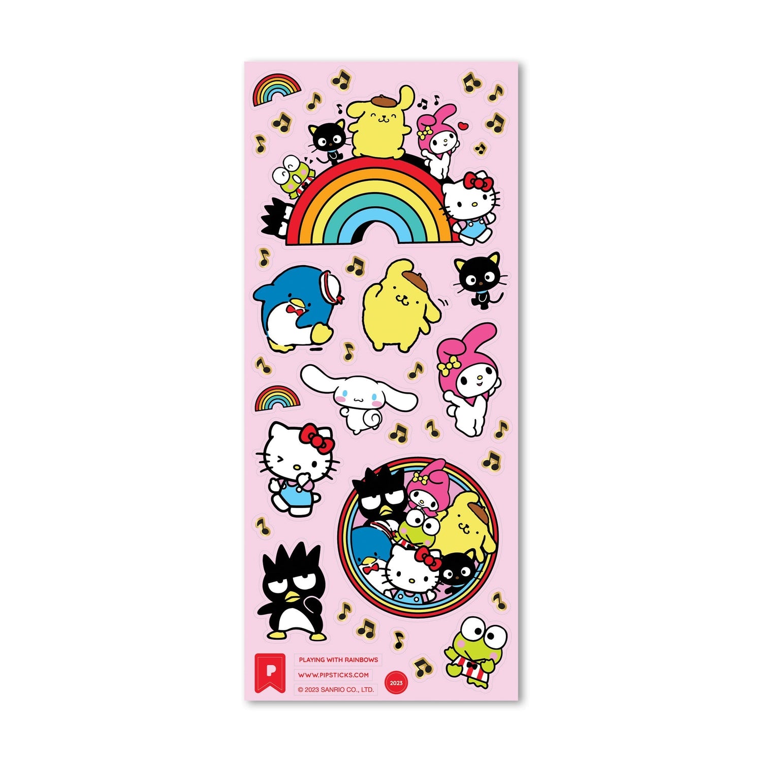 School Bus Rules Hello Kitty Sticker Pack