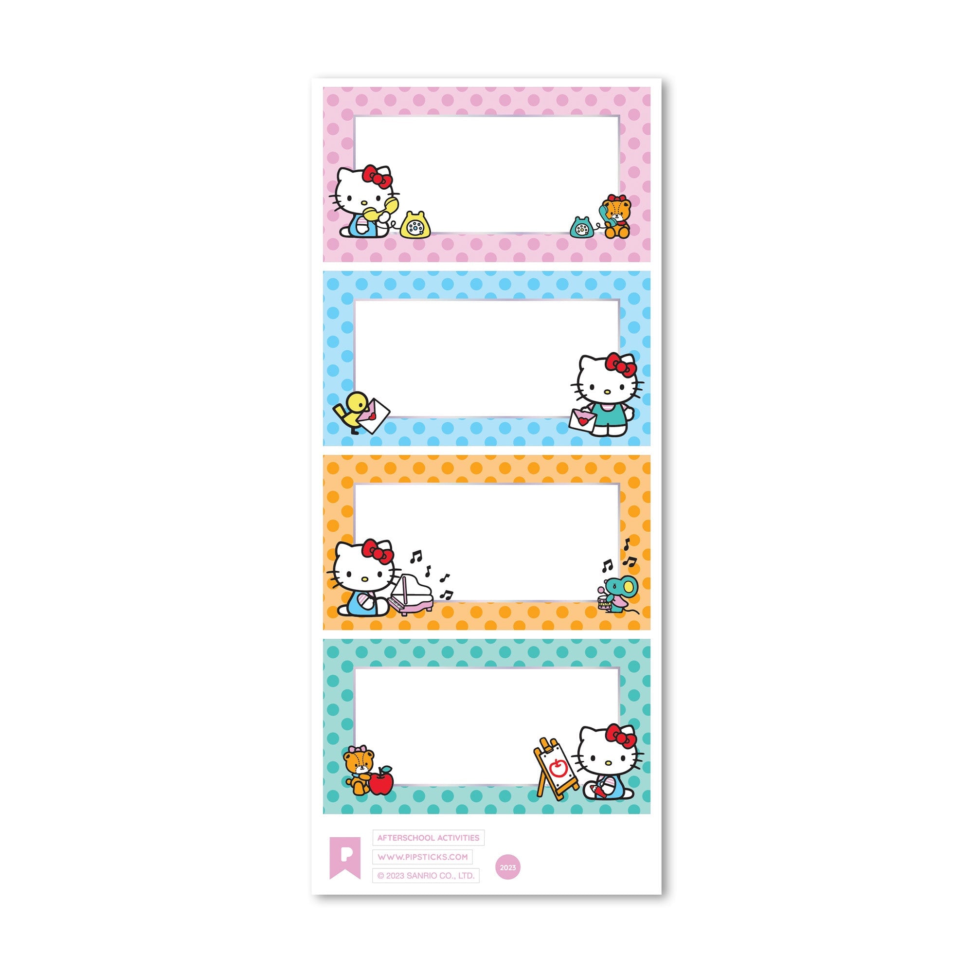 School Bus Rules Hello Kitty Sticker Pack