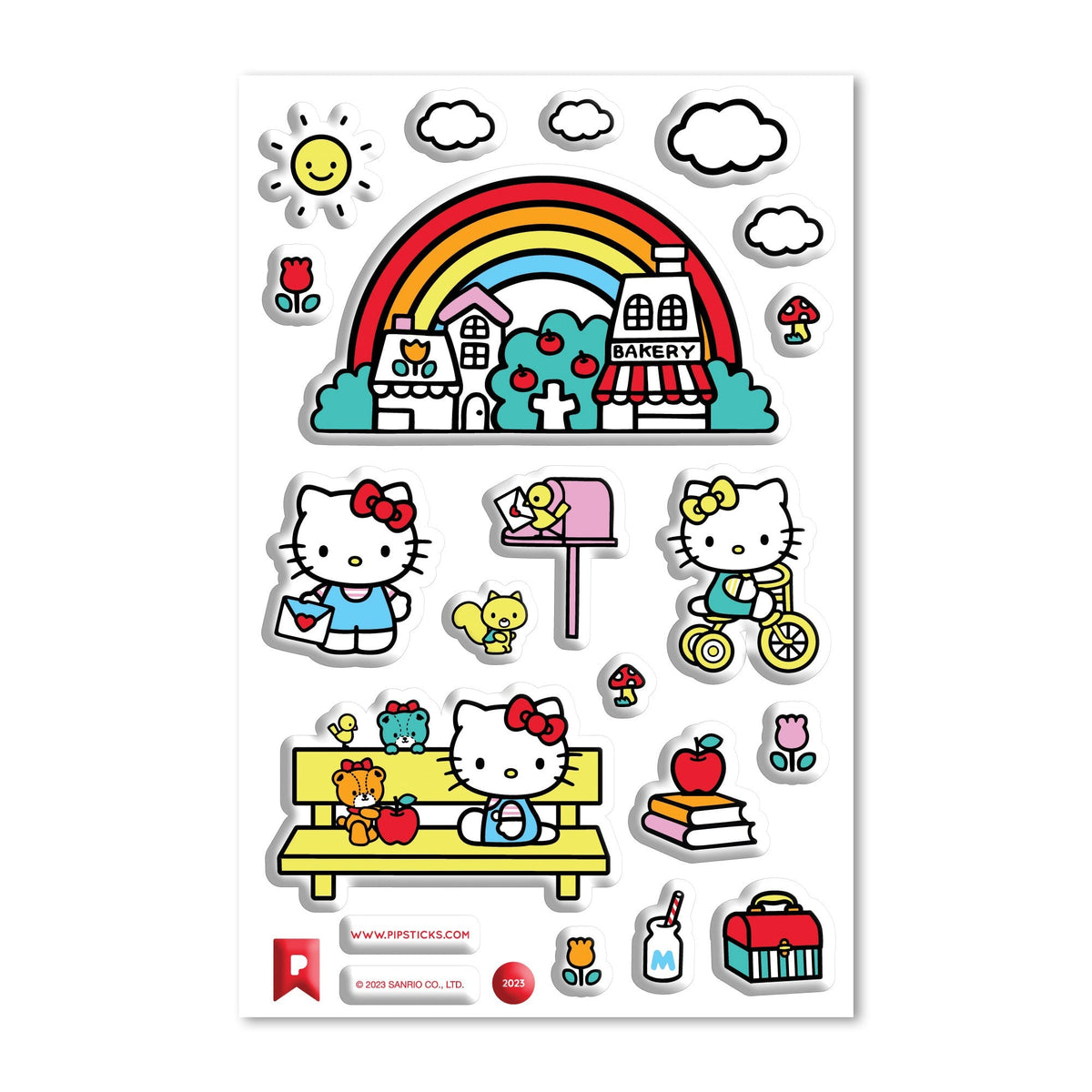School Bus Rules Hello Kitty Sticker Pack