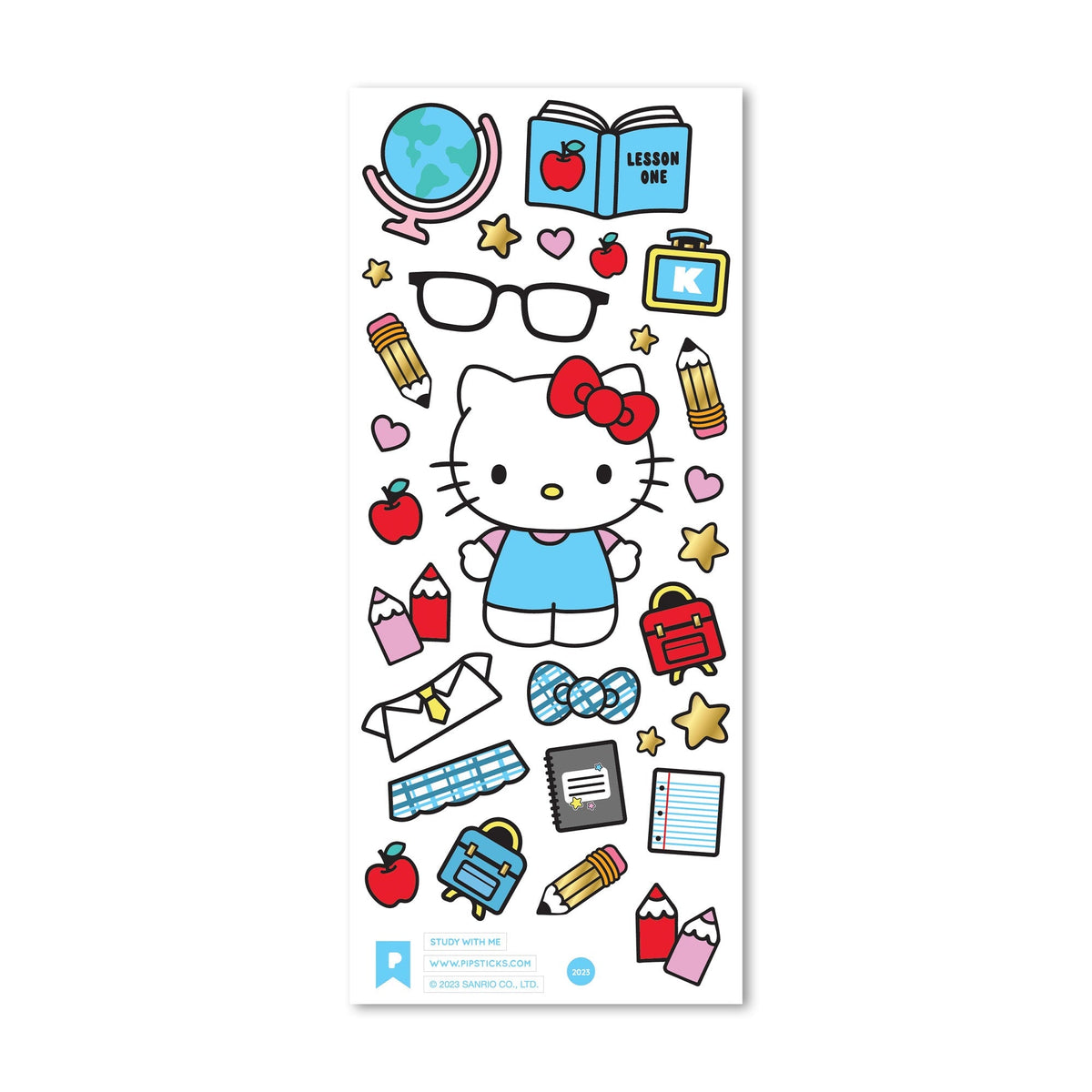 School Bus Rules Hello Kitty Sticker Pack
