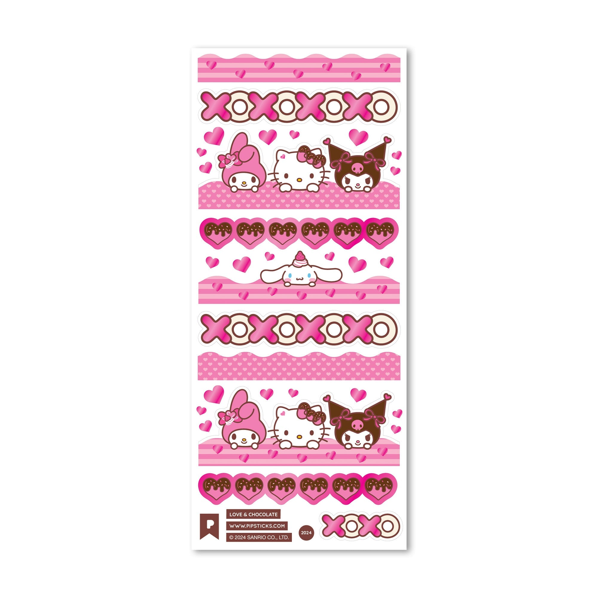 I Heart You Hello Kitty Sticker Pack