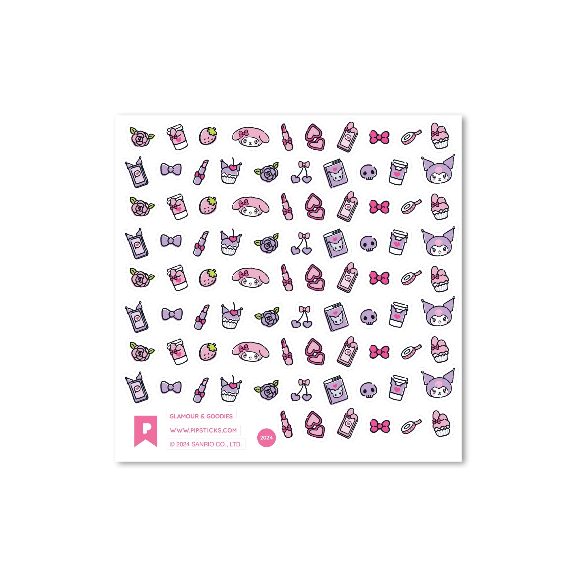 I Heart You Hello Kitty Sticker Pack