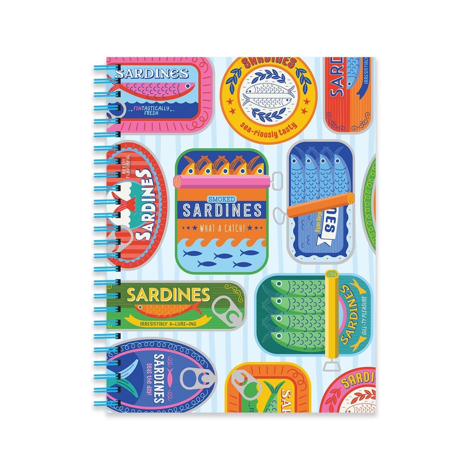Sea-riously Tasty Sardine Spiral Notebook