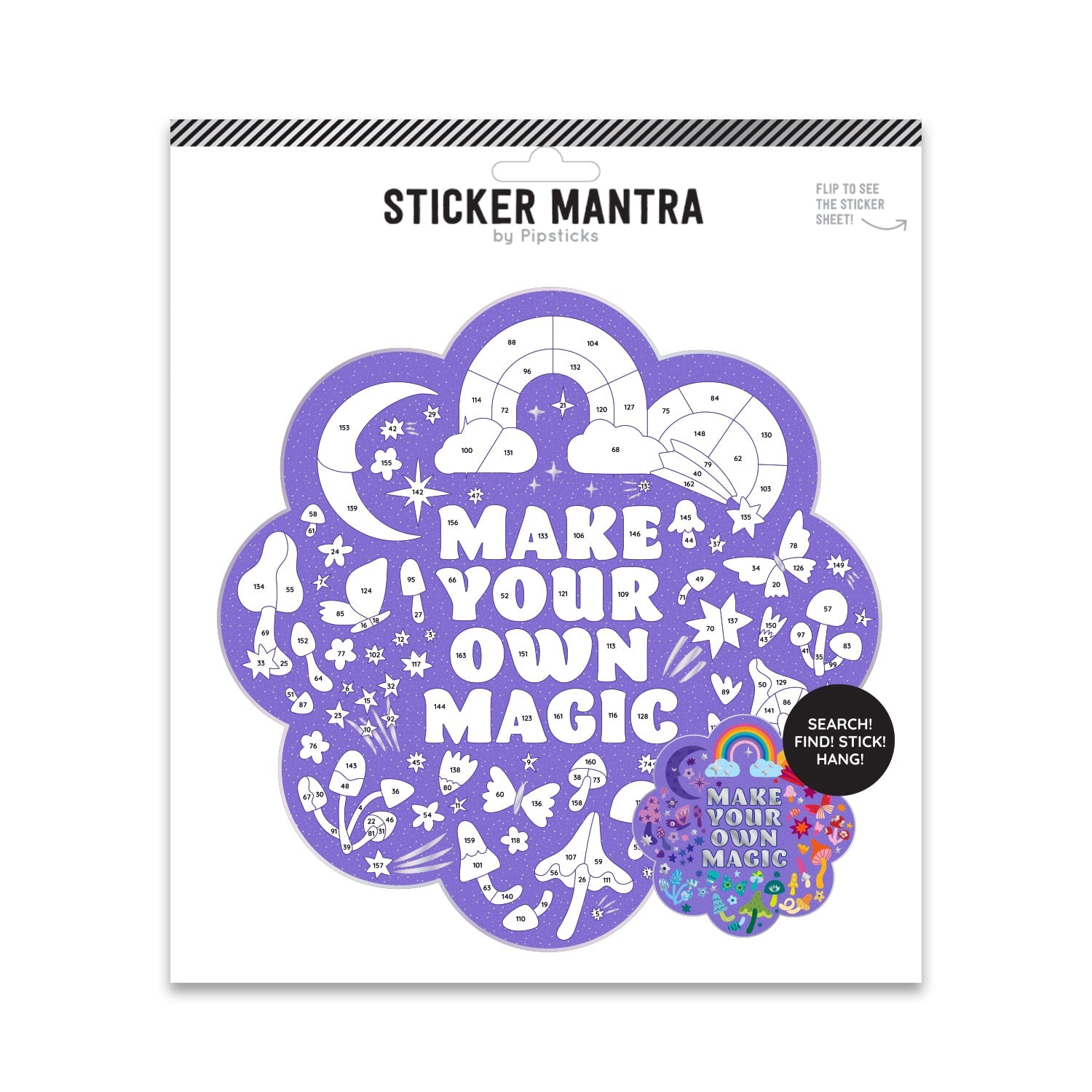 Make Your Own Magic Sticker Mantra Sticker-By-Number