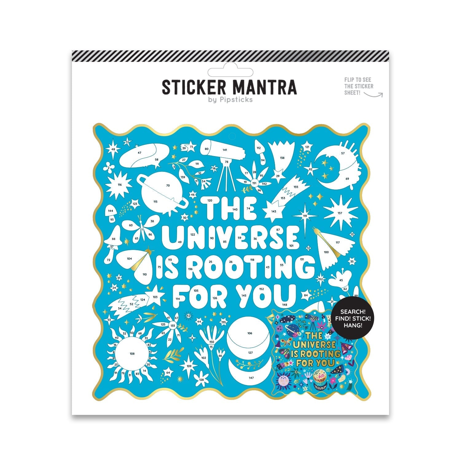 Universe Is Rooting For You Sticker Mantra Sticker-By-Number