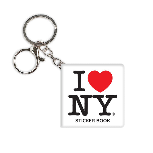 I Love New York Mini Sticker Book Keychain