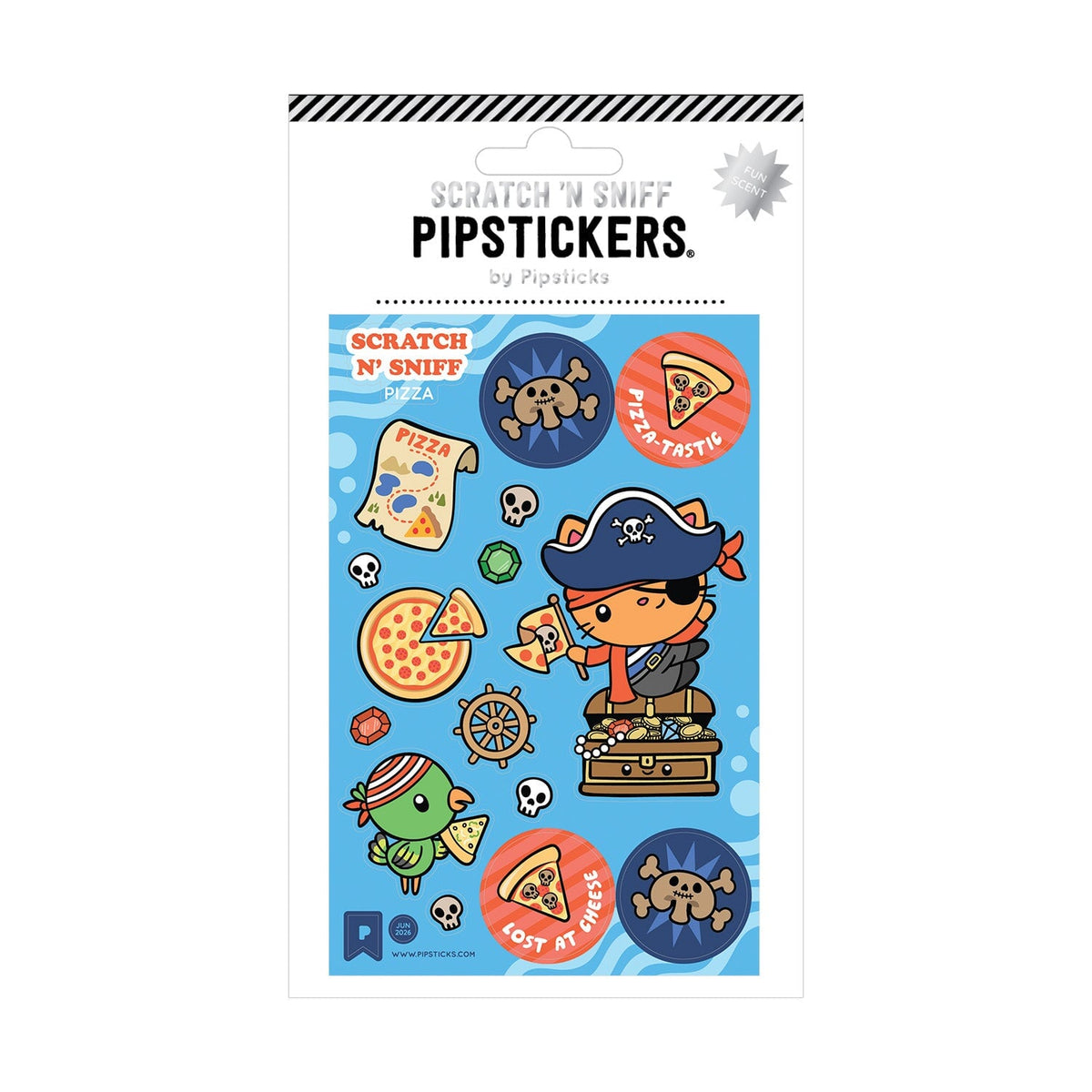 Pirate Pizza Party Scratch and Sniff