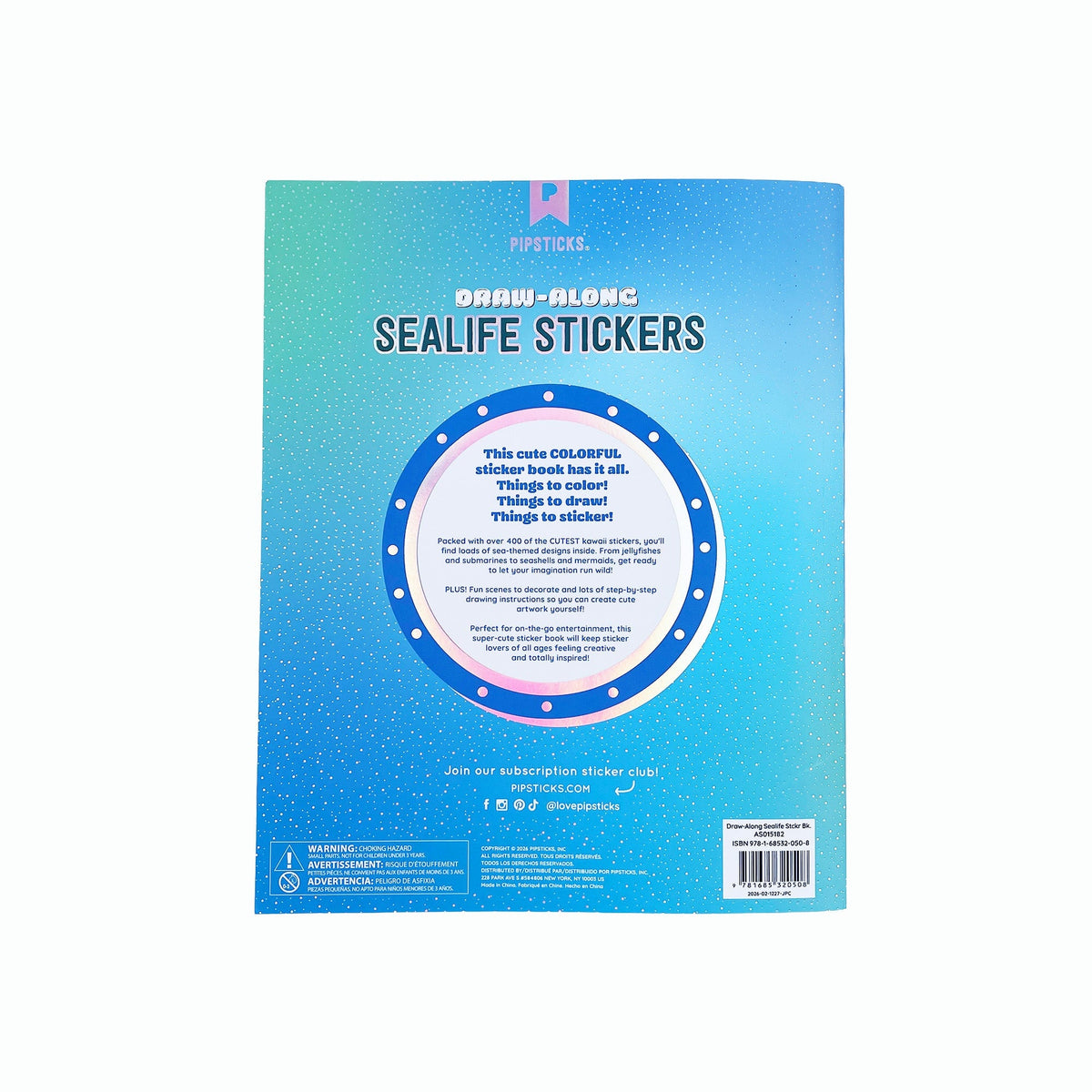 Draw-Along Sealife Sticker Book