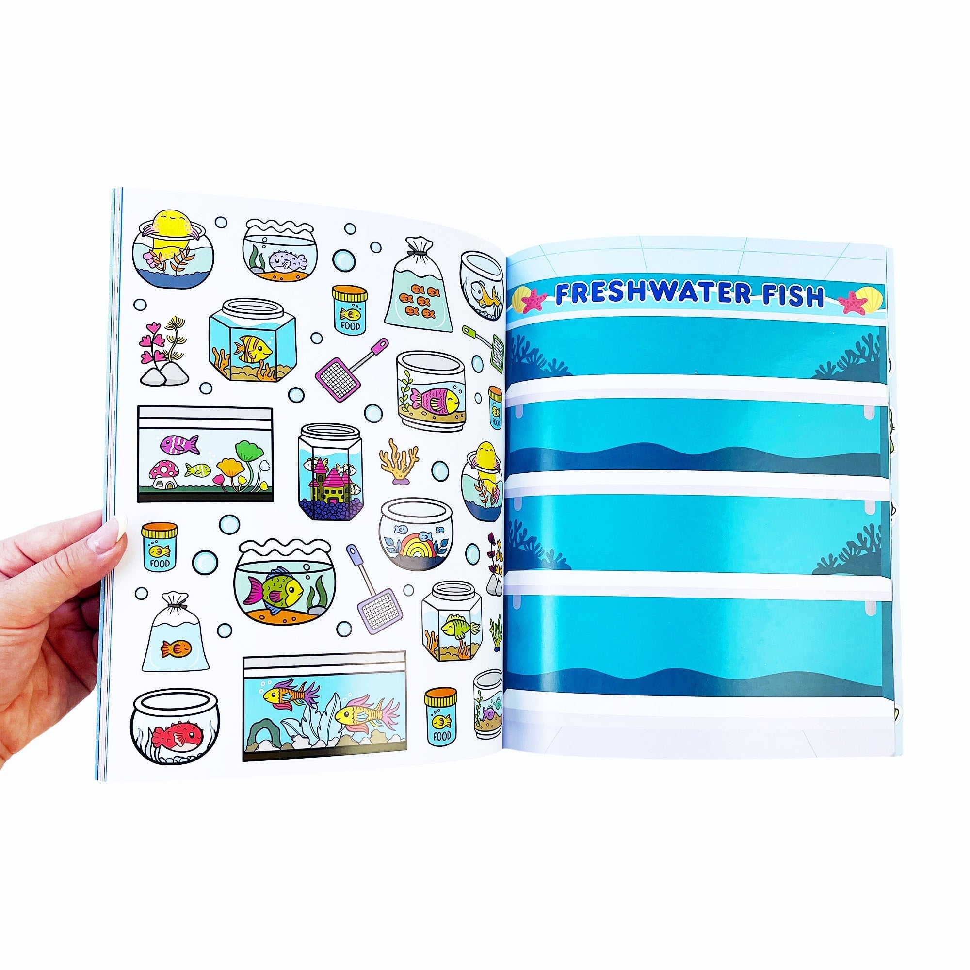 Draw-Along Sealife Sticker Book