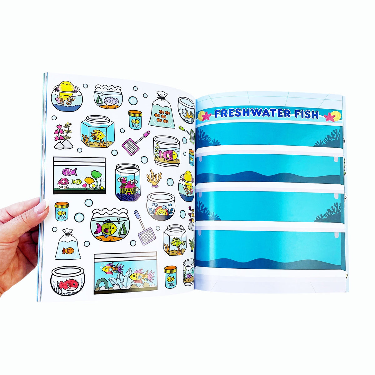 Draw-Along Sealife Sticker Book